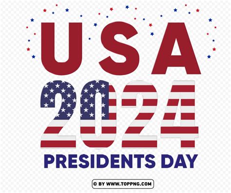 Free download | HD PNG 2024 presidents day usa design free png - Image ID 490731 | TOPpng