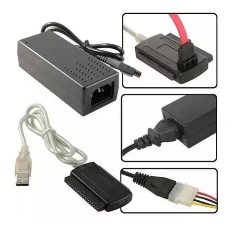 Convertidor Adaptador Kit Ide Sata Usb Disco Duro Dvd C Mercadolibre