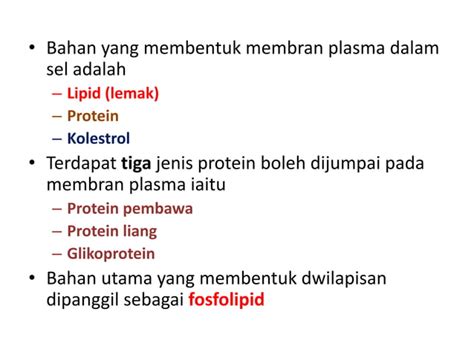 Biologi Ting 4 Bab 3 Pergerakan Bahan Merentas Membran Plasma