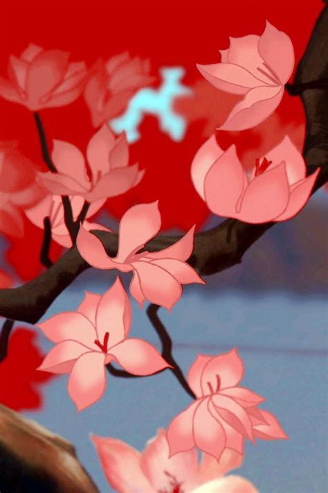 Close Up Mulan Cherry Blossom Disney Wallpaper Mulan Disney Mulan