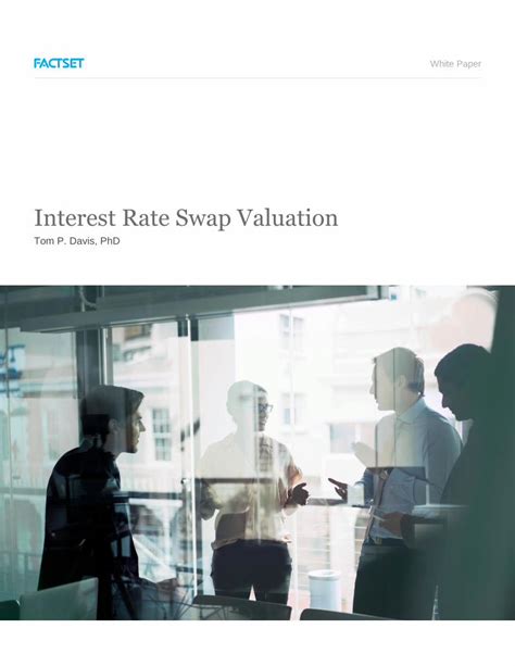 Pdf Interest Rate Swap Valuation Factset Insight Papers Terest Rate Swap Valuation