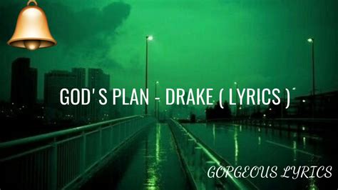 God S Plan Drake Lyrics Youtube