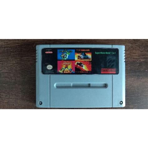 Cartucho 4 Jogos Original Reprogramado Super Nintendo Famicom Shopee