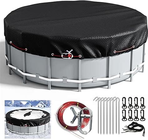 Amazon LXKCKJ 28 Ft Round Pool Cover Winter Covers For Above