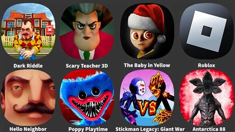 Dark Riddle Scary Teacher 3D The Baby In Yellow Roblox Hello Neighbor