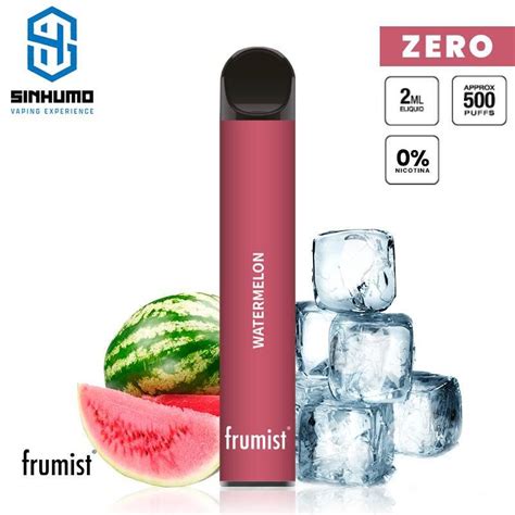 Pod Desechable Sin Nicotina Watermelon Mg By Frumist Frumist Pod