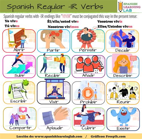 Regular Verbs In Spanish Conjugation List And Sentences Spanish