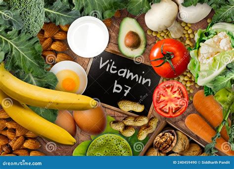 Vitamin B7 Biotin Rich Foods Stock Photo Image Of Milk Vegetarian