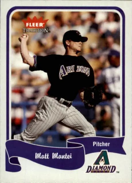 CARTE DE BASEBALL 2004 Fleer Tradition Arizona Diamondbacks 133 Mat