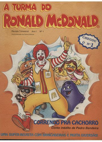 Sebo Do Messias Livro A Turma Do Ronald Mcdonald Ano I N