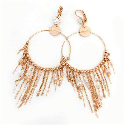 Boucles d oreilles GISÈLE MAXI blanc Gwapita