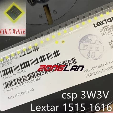 Lextar Cuentas De Luz LED 1616 Originales Blanco Fr O Alta Potencia 3W