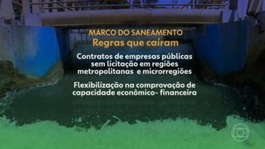 Jornal Nacional Governo P Blica Novos Decretos Sobre Saneamento Ap S