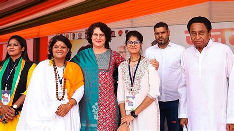 MP Assembly Elections 2023 Priyanka Gandhi Vadra Addresses Public In