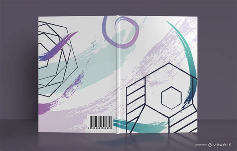 Geometric Abstract Book Cover Design Vector Download