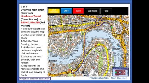 TFL TOPOGRAPHICAL IMPORTANT EXAM ROUTE QUESTION THROUGH LIMEHOUSE LINK