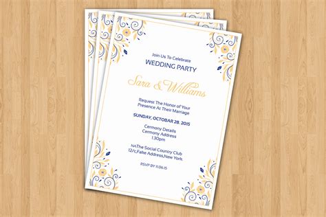 Wedding Invitation Template Graphic By Sistecbd · Creative Fabrica