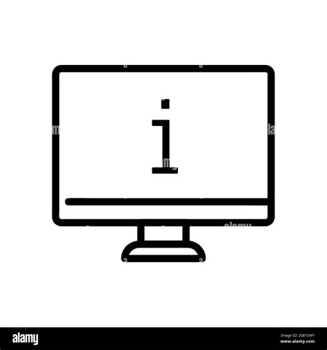 Information Icon Flat Pictogram For Web Line Stroke Simple Info