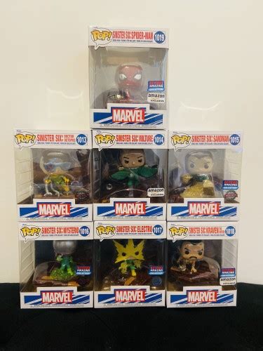 Funko Pop Sinister Six De Octopus Vulture Sandman Mysterio Electro