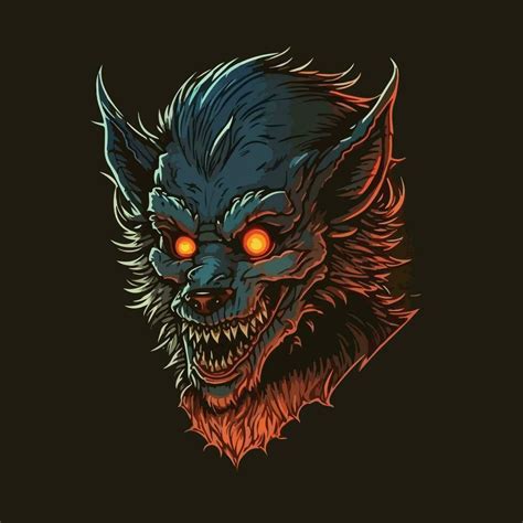 scary werewolves vector art illustration design 20672178 Vector Art at ...