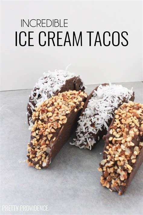 Incredible Ice Cream Tacos Recipe Ice Cream Taco Desserts Dessert