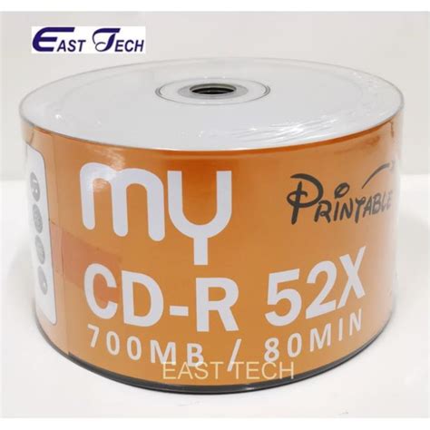 ♟MY PRINTABLE BLANK CD CD-R CDR DISC (50 PCS)♖ | Lazada