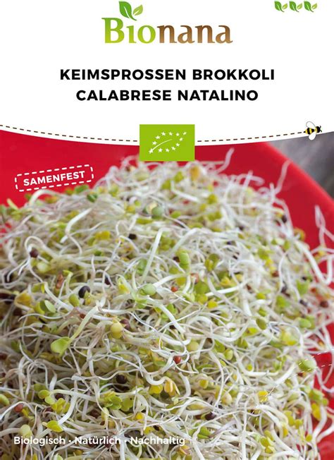 Bionana Bio Keimsprossen Brokkoli Calabrese Natalino Packung