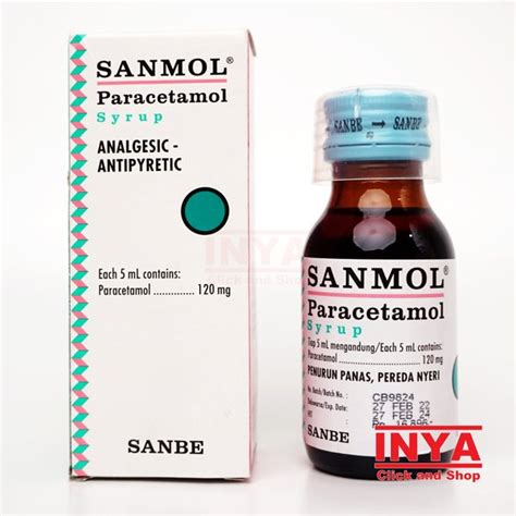 Jual SANMOL PARACETAMOL SYRUP SANBE 60ml Obat Demam Penurun Panas