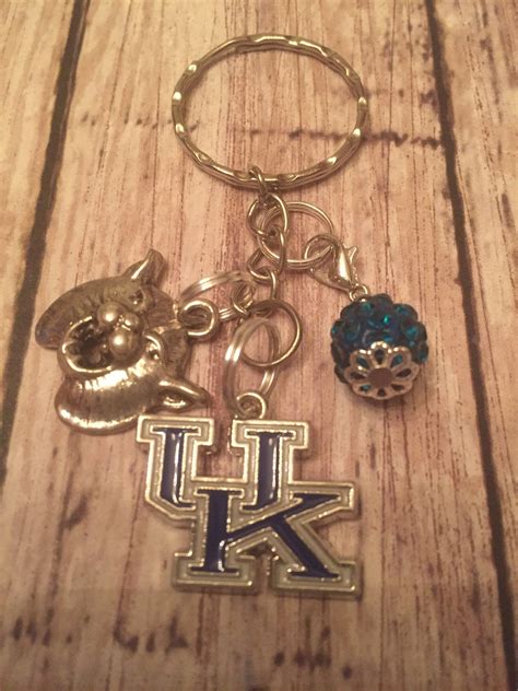 University Of Kentucky Wildcats Inspired Keychain Etsy