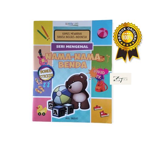 Jual Buku Mewarnai Buku Aktivitas Anak Nama Nama Benda Shopee Indonesia