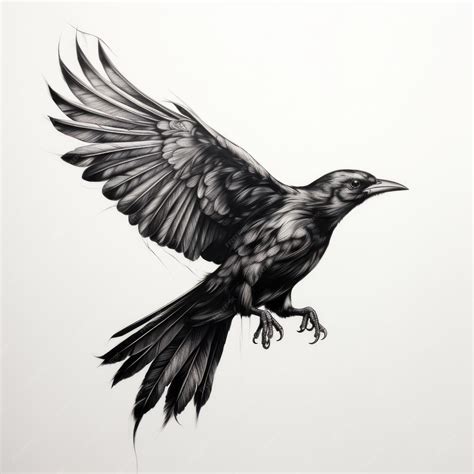 realistic raven tattoo 2