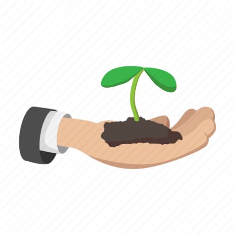 Cartoon, grow, growing, hand, plant, sprout, tree icon - Download on ...