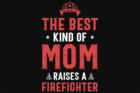 Firefighter Mom Typography Tshirt Design Graphic By Creative Tshirt