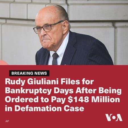 Rudy Giuliani files for bankruptcy! | Tony's Thoughts