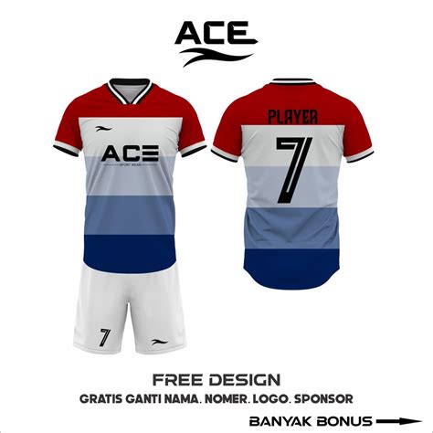 Jual Bisa Satuan Setelan Jersey Baju Kaos Futsal Custom Desain Free