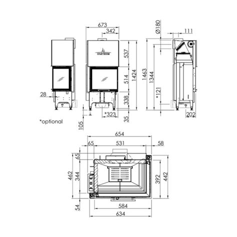 Eckkamin Spartherm Kamineinsatz Varia R H S Kw Versandkostenfrei