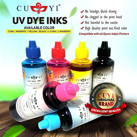 Cuyi Dye Ink Ml For Any Inkjet Printer C M Y K Lc Lm Lazada Ph