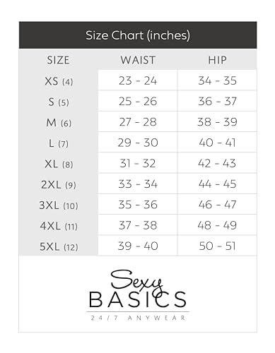 Sexy Basics Womens Cotton Stretch Bikini Panty Pack of Tamaño