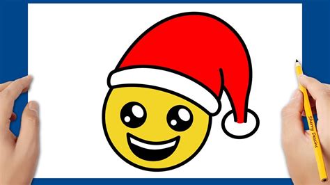 Comment dessiner un emoji de sourire de Noël Dessin de Noël YouTube