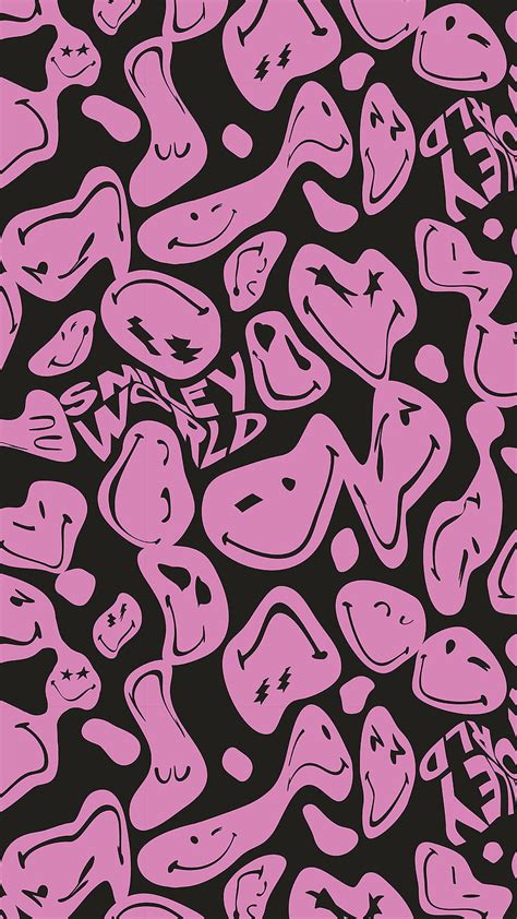 Aggregate More Than Hot Pink Smiley Face Wallpaper Super Hot In