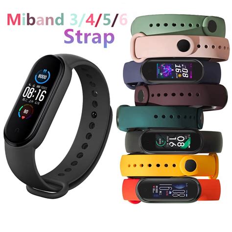 Xiaomi Mi Band 3 4 5 6 Pasek Silikonowy Pasek Zamienny Pasek Na