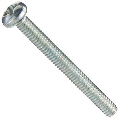 Steel Pan Head Machine Screw Zinc Plated Meets Asme B1863 2 Phillips Drive 5 40 Thread