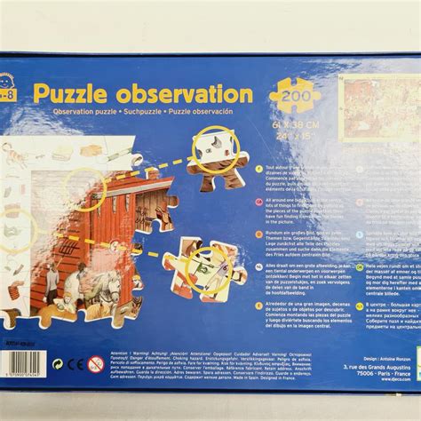 Puzzle 200 Puzzle D Observation équitation Poster Label Emmaüs