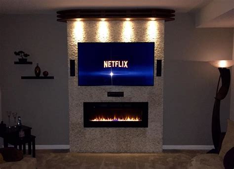 Wall Mount Electric Fireplace Under TV – Fireplace Guide by Linda