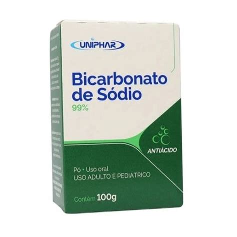 Bicarbonato de Sódio Uniphar 100g - Farma Conde
