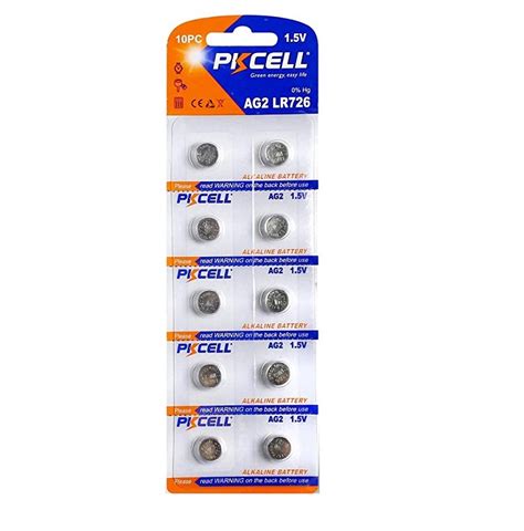 LR726 Battery Pack Of 10 Alkaline 1 5V Batteries And Ink