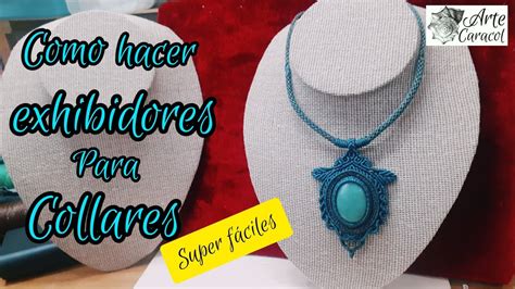 como hacer exhibidores para collares súper fácil y rápido DIY YouTube