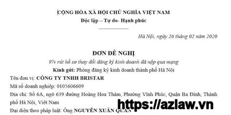 M U C Ng V N Xin R T H S Ng K Doanh Nghi P