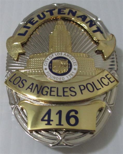 Obsolete Los Angeles Police Columbo Movie And Tv Prop Badge Made In Usa