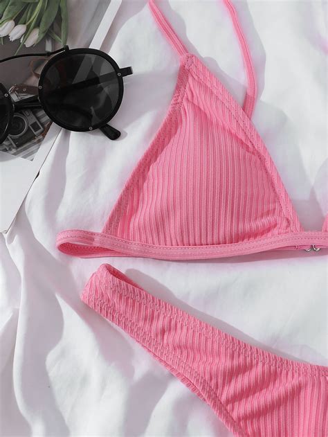 Bañador bikini cortado alto triángulo Moda de Mujer SHEIN México